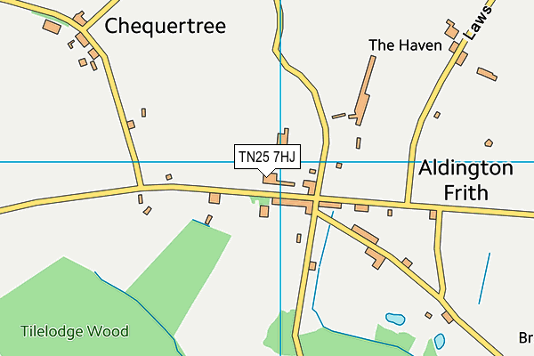 TN25 7HJ map - OS VectorMap District (Ordnance Survey) TN25 7HJ map - OS VectorMap District (Ordnance Survey)