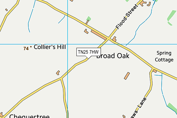 TN25 7HW map - OS VectorMap District (Ordnance Survey) TN25 7HW map - OS VectorMap District (Ordnance Survey)