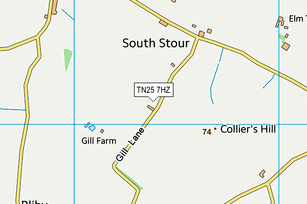 TN25 7HZ map - OS VectorMap District (Ordnance Survey) TN25 7HZ map - OS VectorMap District (Ordnance Survey)
