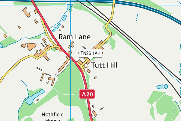 TN26 1AH map - OS VectorMap District (Ordnance Survey) TN26 1AH map - OS VectorMap District (Ordnance Survey)