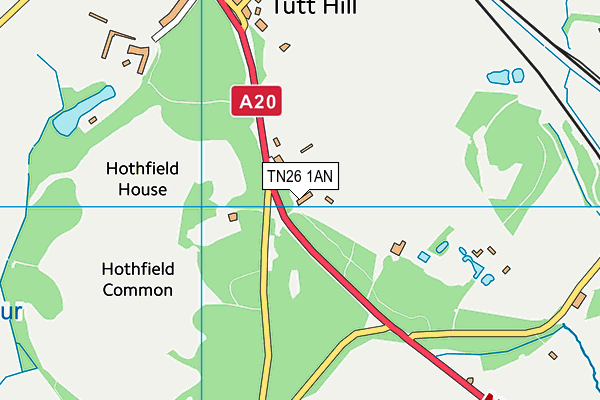TN26 1AN map - OS VectorMap District (Ordnance Survey) TN26 1AN map - OS VectorMap District (Ordnance Survey)