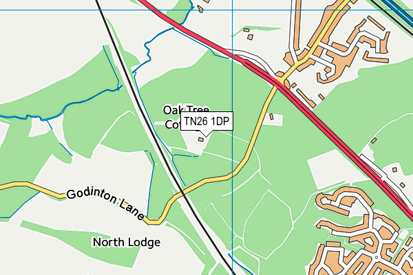 TN26 1DP map - OS VectorMap District (Ordnance Survey) TN26 1DP map - OS VectorMap District (Ordnance Survey)