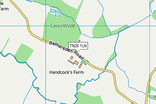 TN26 1LN map - OS VectorMap District (Ordnance Survey)
