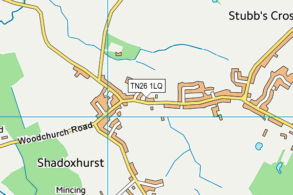 TN26 1LQ map - OS VectorMap District (Ordnance Survey) TN26 1LQ map - OS VectorMap District (Ordnance Survey)