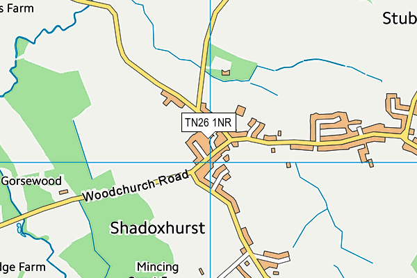 TN26 1NR map - OS VectorMap District (Ordnance Survey) TN26 1NR map - OS VectorMap District (Ordnance Survey)