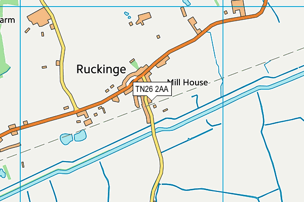 TN26 2AA map - OS VectorMap District (Ordnance Survey) TN26 2AA map - OS VectorMap District (Ordnance Survey)