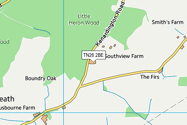 TN26 2BE map - OS VectorMap District (Ordnance Survey) TN26 2BE map - OS VectorMap District (Ordnance Survey)