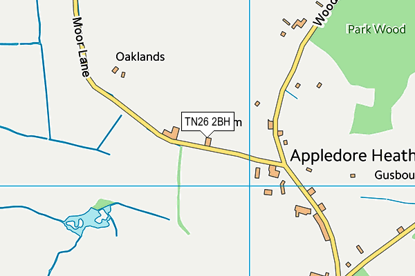 TN26 2BH map - OS VectorMap District (Ordnance Survey) TN26 2BH map - OS VectorMap District (Ordnance Survey)