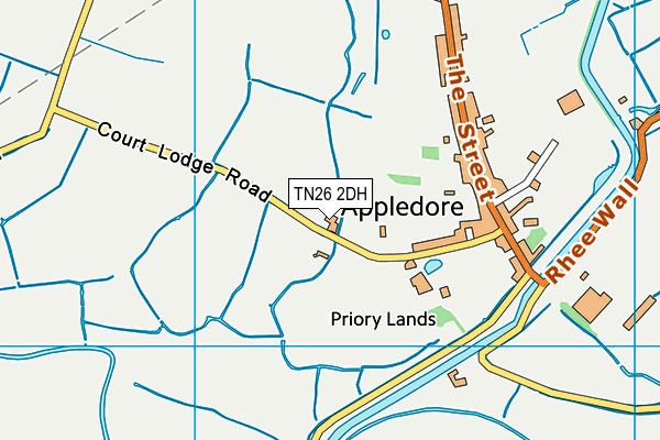 TN26 2DH map - OS VectorMap District (Ordnance Survey) TN26 2DH map - OS VectorMap District (Ordnance Survey)