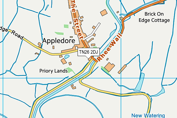 TN26 2DJ map - OS VectorMap District (Ordnance Survey) TN26 2DJ map - OS VectorMap District (Ordnance Survey)