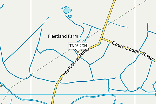 TN26 2DN map - OS VectorMap District (Ordnance Survey) TN26 2DN map - OS VectorMap District (Ordnance Survey)