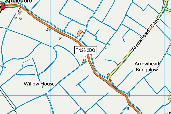 TN26 2DQ map - OS VectorMap District (Ordnance Survey) TN26 2DQ map - OS VectorMap District (Ordnance Survey)