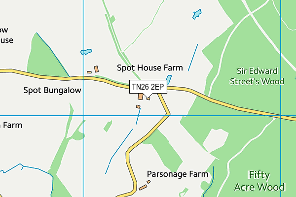 TN26 2EP map - OS VectorMap District (Ordnance Survey) TN26 2EP map - OS VectorMap District (Ordnance Survey)