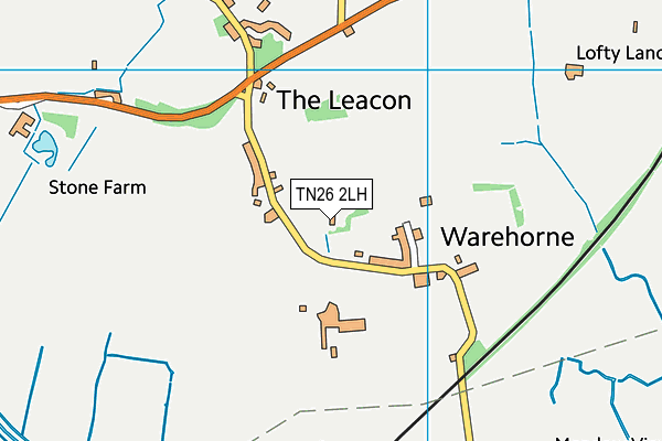 TN26 2LH map - OS VectorMap District (Ordnance Survey) TN26 2LH map - OS VectorMap District (Ordnance Survey)