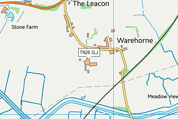 TN26 2LJ map - OS VectorMap District (Ordnance Survey) TN26 2LJ map - OS VectorMap District (Ordnance Survey)