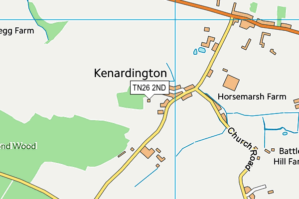 TN26 2ND map - OS VectorMap District (Ordnance Survey) TN26 2ND map - OS VectorMap District (Ordnance Survey)