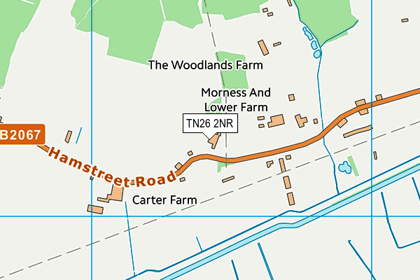 TN26 2NR map - OS VectorMap District (Ordnance Survey)