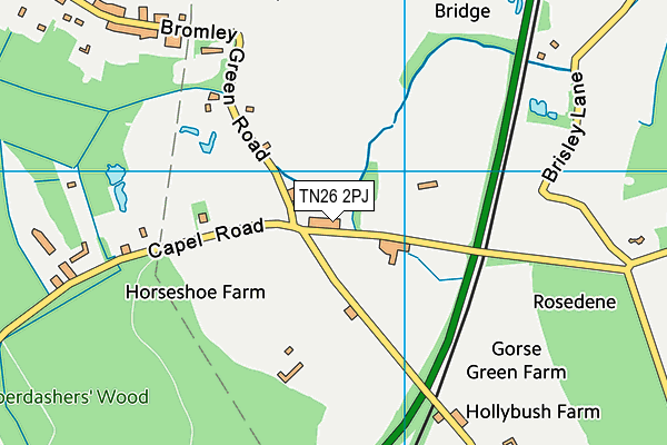 TN26 2PJ map - OS VectorMap District (Ordnance Survey) TN26 2PJ map - OS VectorMap District (Ordnance Survey)