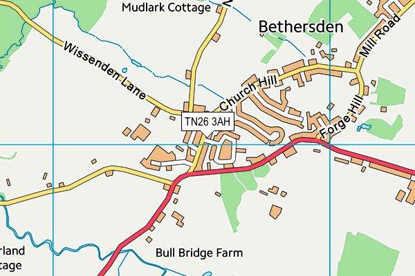 TN26 3AH map - OS VectorMap District (Ordnance Survey) TN26 3AH map - OS VectorMap District (Ordnance Survey)