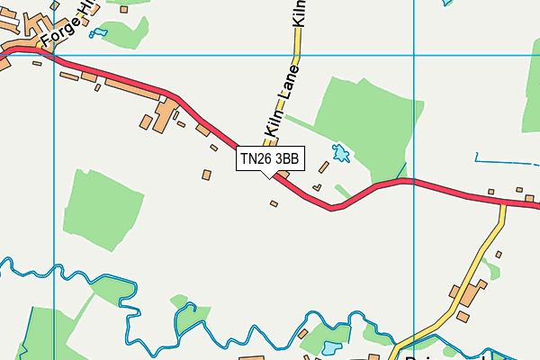 TN26 3BB map - OS VectorMap District (Ordnance Survey) TN26 3BB map - OS VectorMap District (Ordnance Survey)