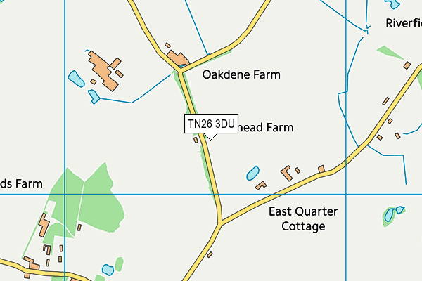 TN26 3DU map - OS VectorMap District (Ordnance Survey) TN26 3DU map - OS VectorMap District (Ordnance Survey)