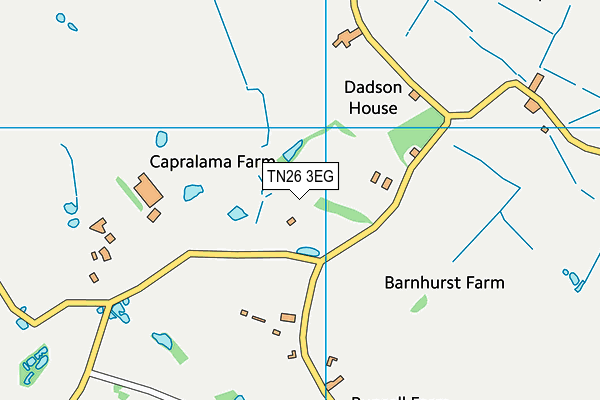 TN26 3EG map - OS VectorMap District (Ordnance Survey) TN26 3EG map - OS VectorMap District (Ordnance Survey)