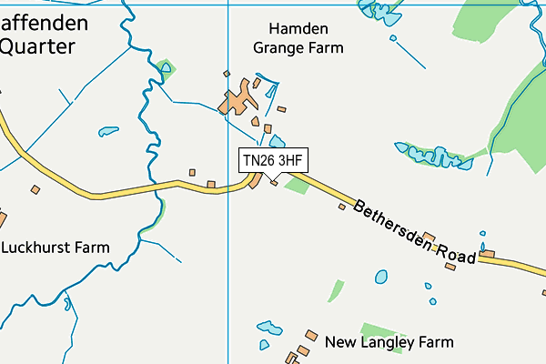 TN26 3HF map - OS VectorMap District (Ordnance Survey) TN26 3HF map - OS VectorMap District (Ordnance Survey)