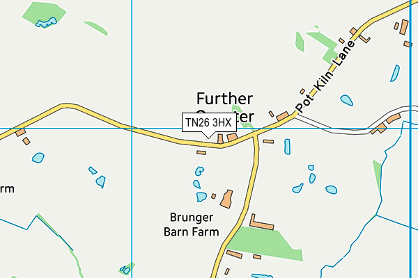 TN26 3HX map - OS VectorMap District (Ordnance Survey) TN26 3HX map - OS VectorMap District (Ordnance Survey)
