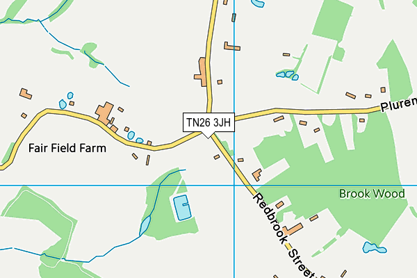 TN26 3JH map - OS VectorMap District (Ordnance Survey) TN26 3JH map - OS VectorMap District (Ordnance Survey)