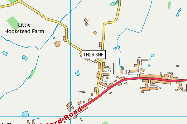TN26 3NF map - OS VectorMap District (Ordnance Survey) TN26 3NF map - OS VectorMap District (Ordnance Survey)