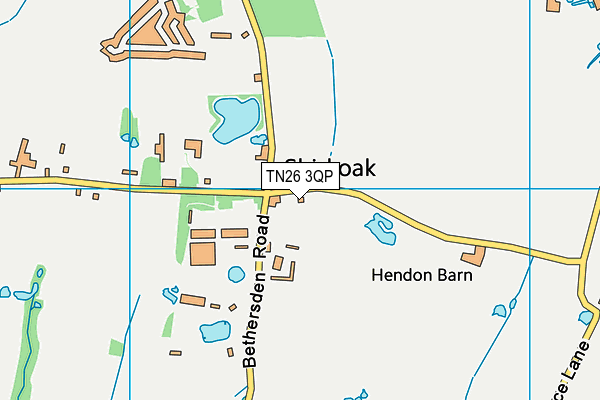 TN26 3QP map - OS VectorMap District (Ordnance Survey) TN26 3QP map - OS VectorMap District (Ordnance Survey)