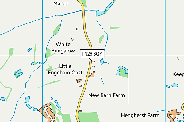 TN26 3QY map - OS VectorMap District (Ordnance Survey) TN26 3QY map - OS VectorMap District (Ordnance Survey)