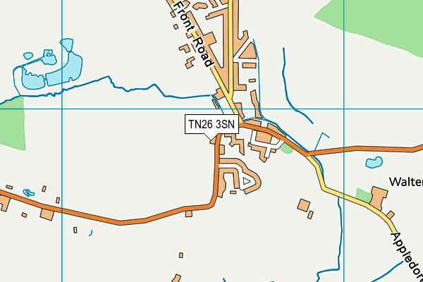 TN26 3SN map - OS VectorMap District (Ordnance Survey) TN26 3SN map - OS VectorMap District (Ordnance Survey)