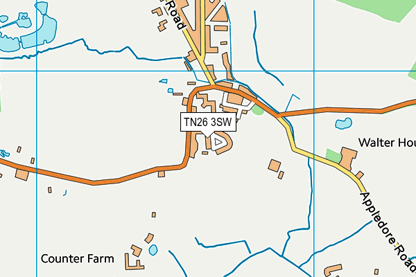 TN26 3SW map - OS VectorMap District (Ordnance Survey) TN26 3SW map - OS VectorMap District (Ordnance Survey)