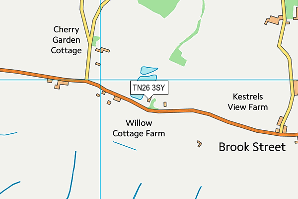 TN26 3SY map - OS VectorMap District (Ordnance Survey) TN26 3SY map - OS VectorMap District (Ordnance Survey)