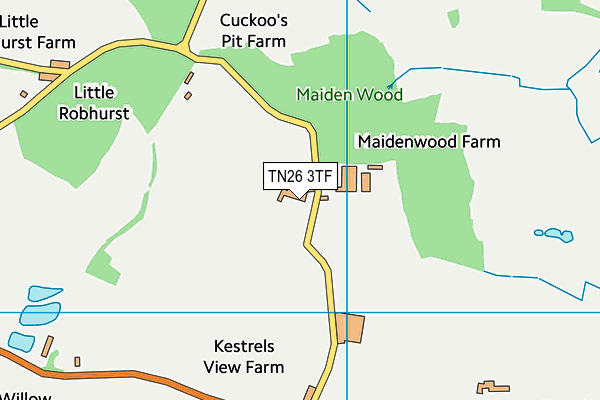 TN26 3TF map - OS VectorMap District (Ordnance Survey) TN26 3TF map - OS VectorMap District (Ordnance Survey)
