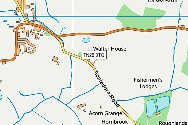 TN26 3TQ map - OS VectorMap District (Ordnance Survey) TN26 3TQ map - OS VectorMap District (Ordnance Survey)