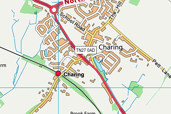 TN27 0AD map - OS VectorMap District (Ordnance Survey) TN27 0AD map - OS VectorMap District (Ordnance Survey)