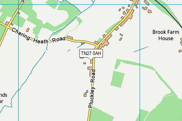 TN27 0AH map - OS VectorMap District (Ordnance Survey) TN27 0AH map - OS VectorMap District (Ordnance Survey)