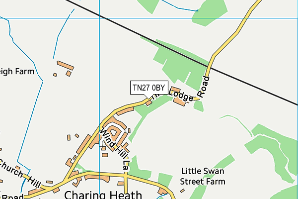 TN27 0BY map - OS VectorMap District (Ordnance Survey) TN27 0BY map - OS VectorMap District (Ordnance Survey)