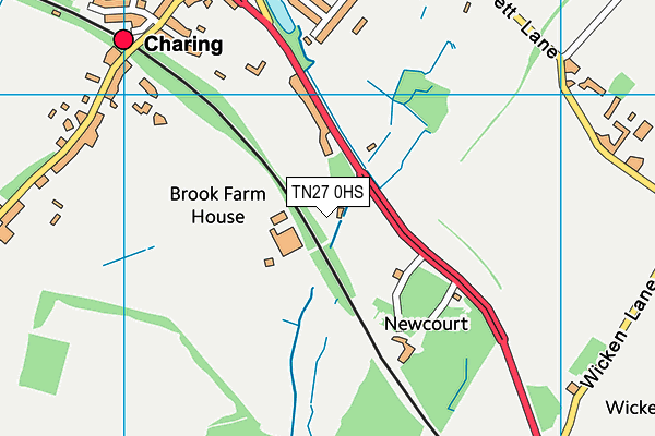 TN27 0HS map - OS VectorMap District (Ordnance Survey) TN27 0HS map - OS VectorMap District (Ordnance Survey)