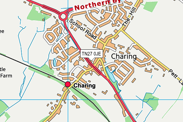 TN27 0JE map - OS VectorMap District (Ordnance Survey) TN27 0JE map - OS VectorMap District (Ordnance Survey)