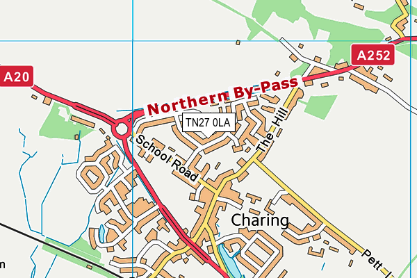 TN27 0LA map - OS VectorMap District (Ordnance Survey) TN27 0LA map - OS VectorMap District (Ordnance Survey)