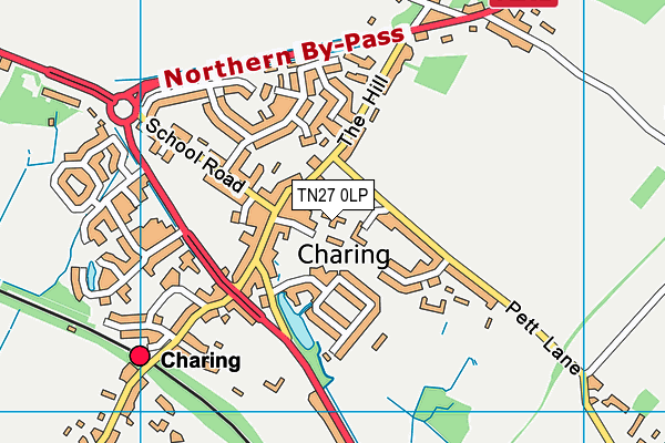 TN27 0LP map - OS VectorMap District (Ordnance Survey) TN27 0LP map - OS VectorMap District (Ordnance Survey)
