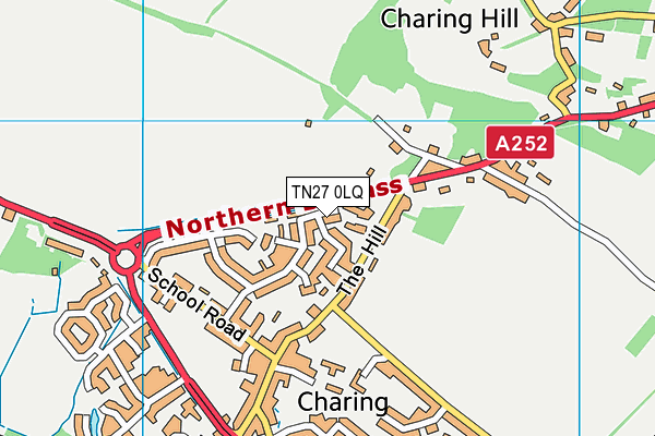 TN27 0LQ map - OS VectorMap District (Ordnance Survey) TN27 0LQ map - OS VectorMap District (Ordnance Survey)
