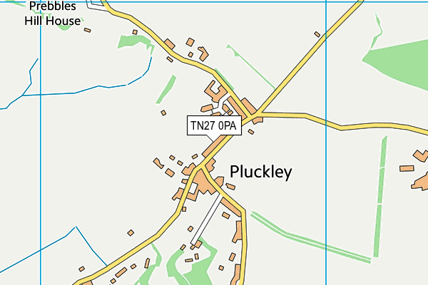 TN27 0PA map - OS VectorMap District (Ordnance Survey) TN27 0PA map - OS VectorMap District (Ordnance Survey)