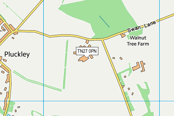 TN27 0PN map - OS VectorMap District (Ordnance Survey) TN27 0PN map - OS VectorMap District (Ordnance Survey)