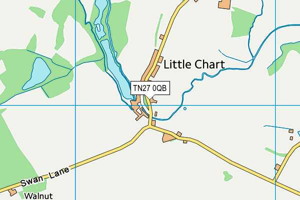 TN27 0QB map - OS VectorMap District (Ordnance Survey) TN27 0QB map - OS VectorMap District (Ordnance Survey)