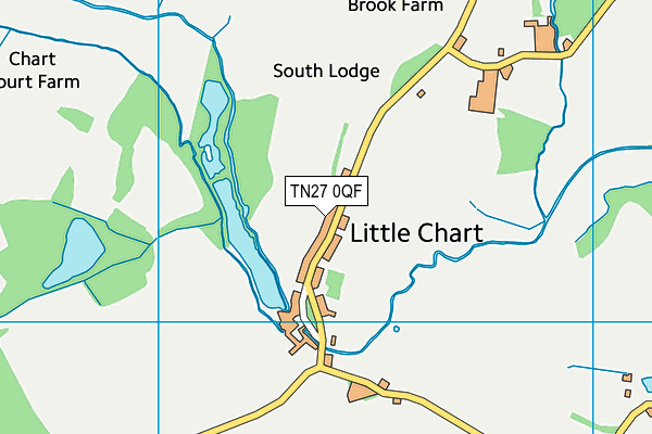 TN27 0QF map - OS VectorMap District (Ordnance Survey) TN27 0QF map - OS VectorMap District (Ordnance Survey)