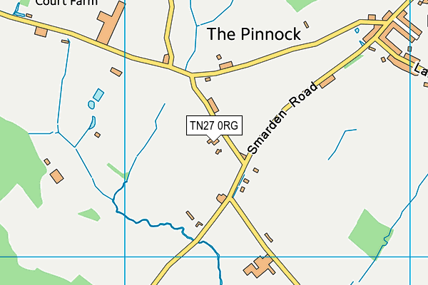TN27 0RG map - OS VectorMap District (Ordnance Survey) TN27 0RG map - OS VectorMap District (Ordnance Survey)